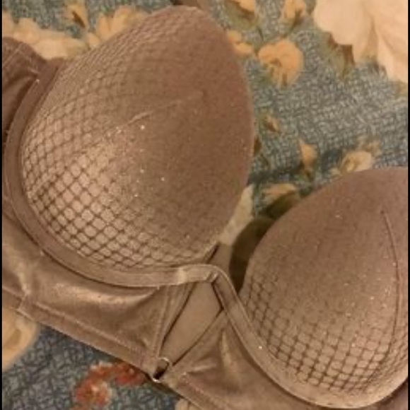 Lightly Lined Velvet Bra Top - Picture 3 of 4
